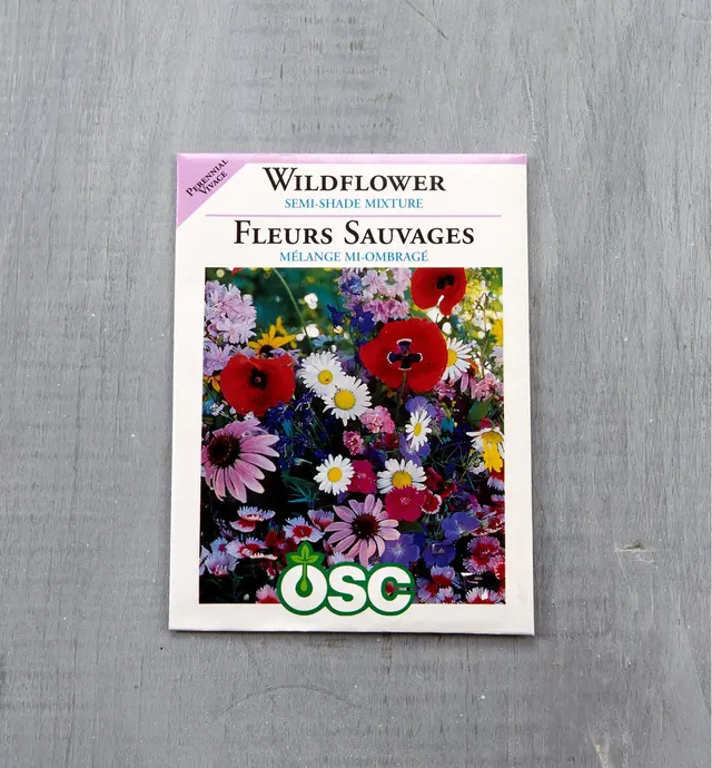 image of Mélange de fleurs sauvages – mi-ombre sachets de semences OSC