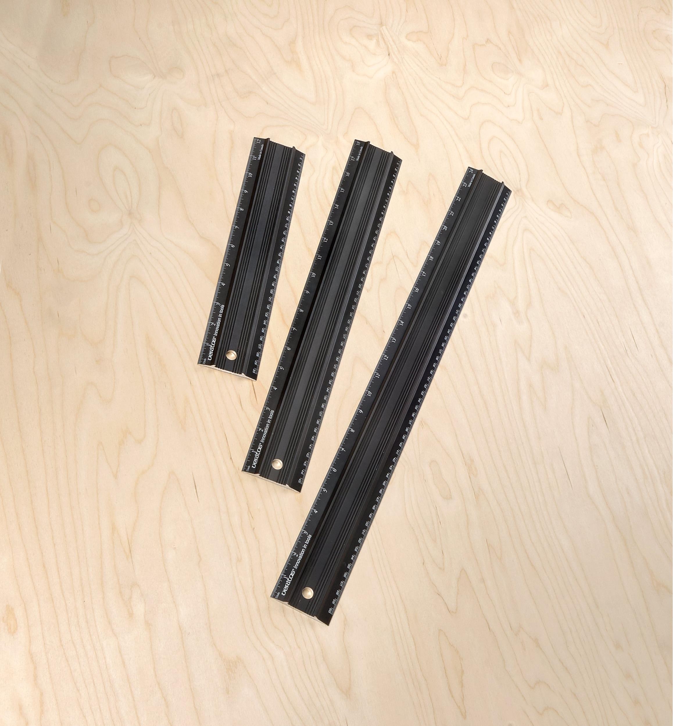 Set of 3 Veritas Imperial/Metric Shop Rules