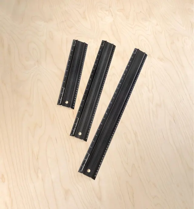image of Set of 3 Veritas Imperial/Metric Shop Rules