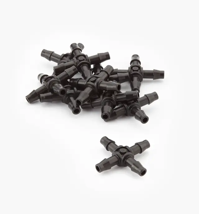image of Raccords en croix de 1/4 po pour système d’irrigation