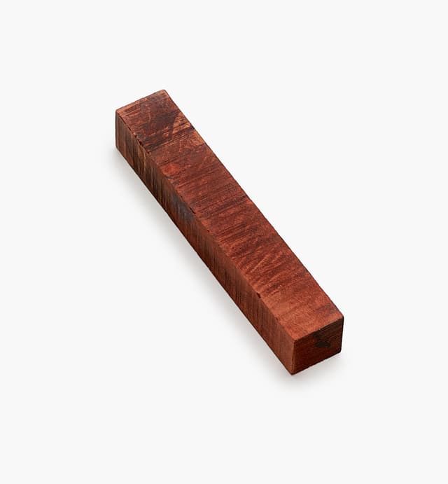 image of Orange Dyed Stabilized Maple Burl Blank