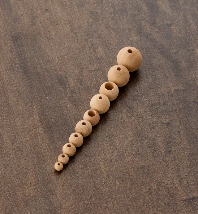 image of Small Round Wooden Beads