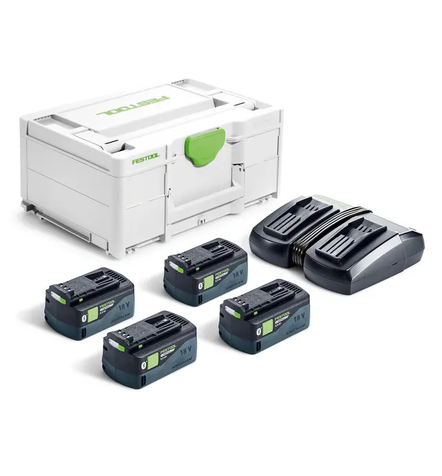 image of Ensemble batteries et chargeur SYS 18V 4xHP5/TCL6DUO Festool