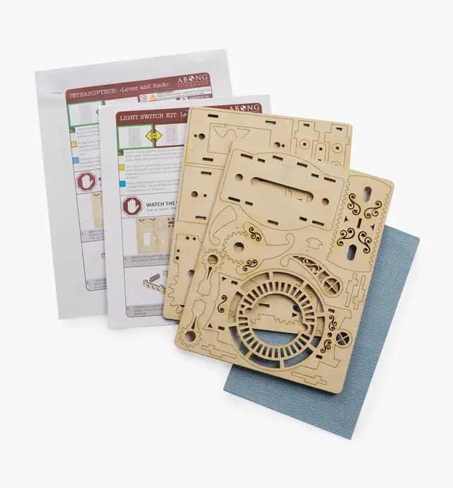 image of Gears & Lever Light Switch Cover Kit