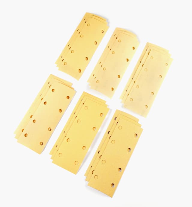 image of 18-pc. Sample Pack of Mirka Gold 2 3/4" Ă 7 3/4" Grip Sheets