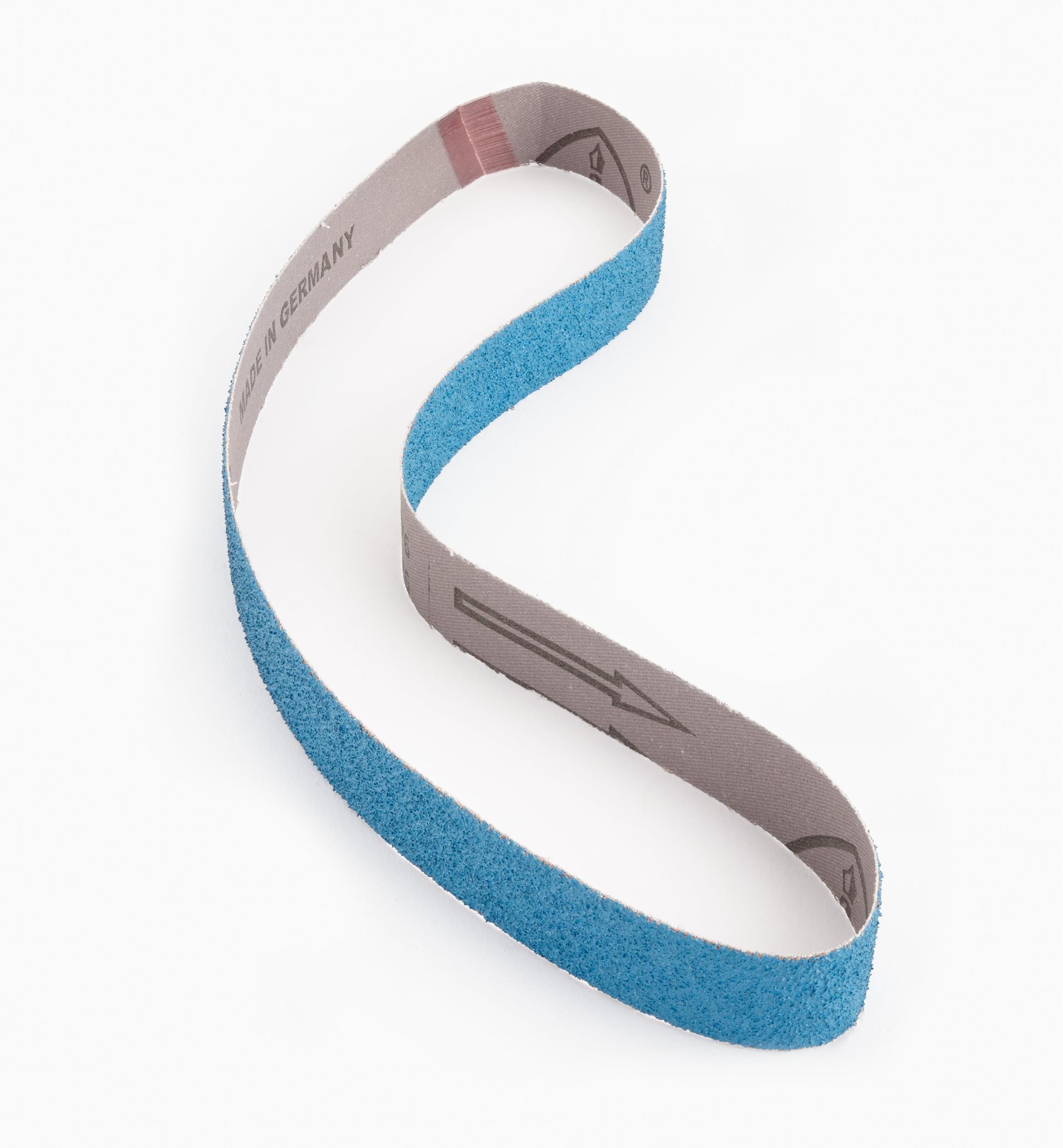 Courroies d'affûtage  en zircone bleue