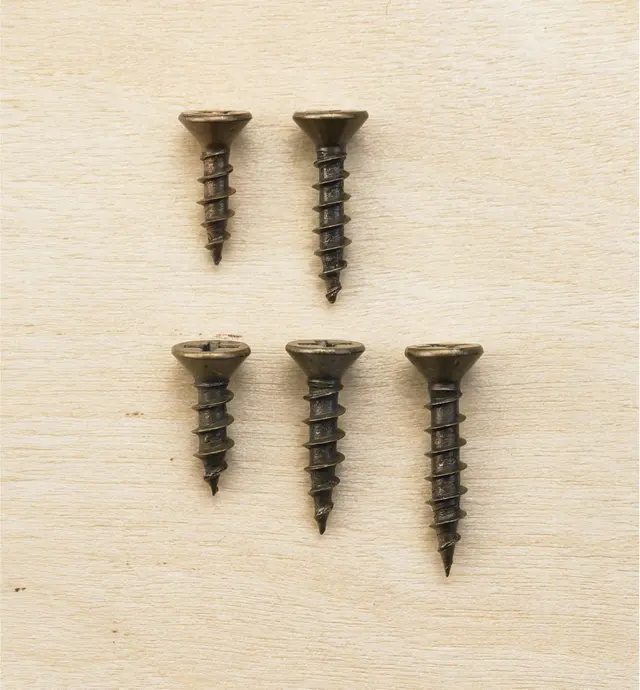 image of Antique Brass Flat-Head Screws