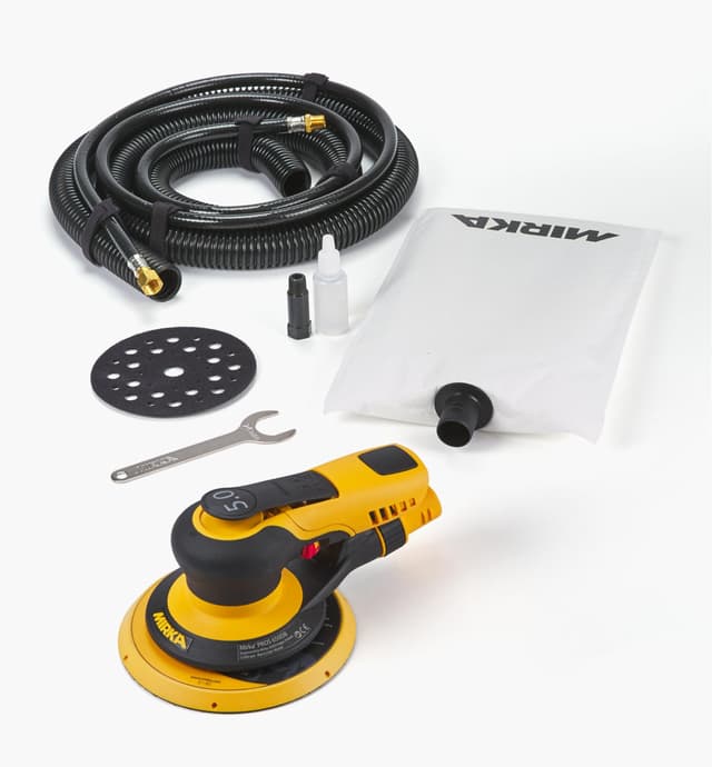 image of Mirka PROS 6" Pneumatic Sander with Self-Generating Vacuum, 5mm Orbit