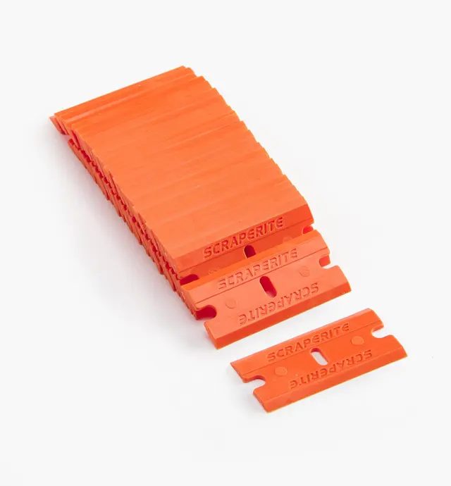 image of Lames de rasoir en plastique orange