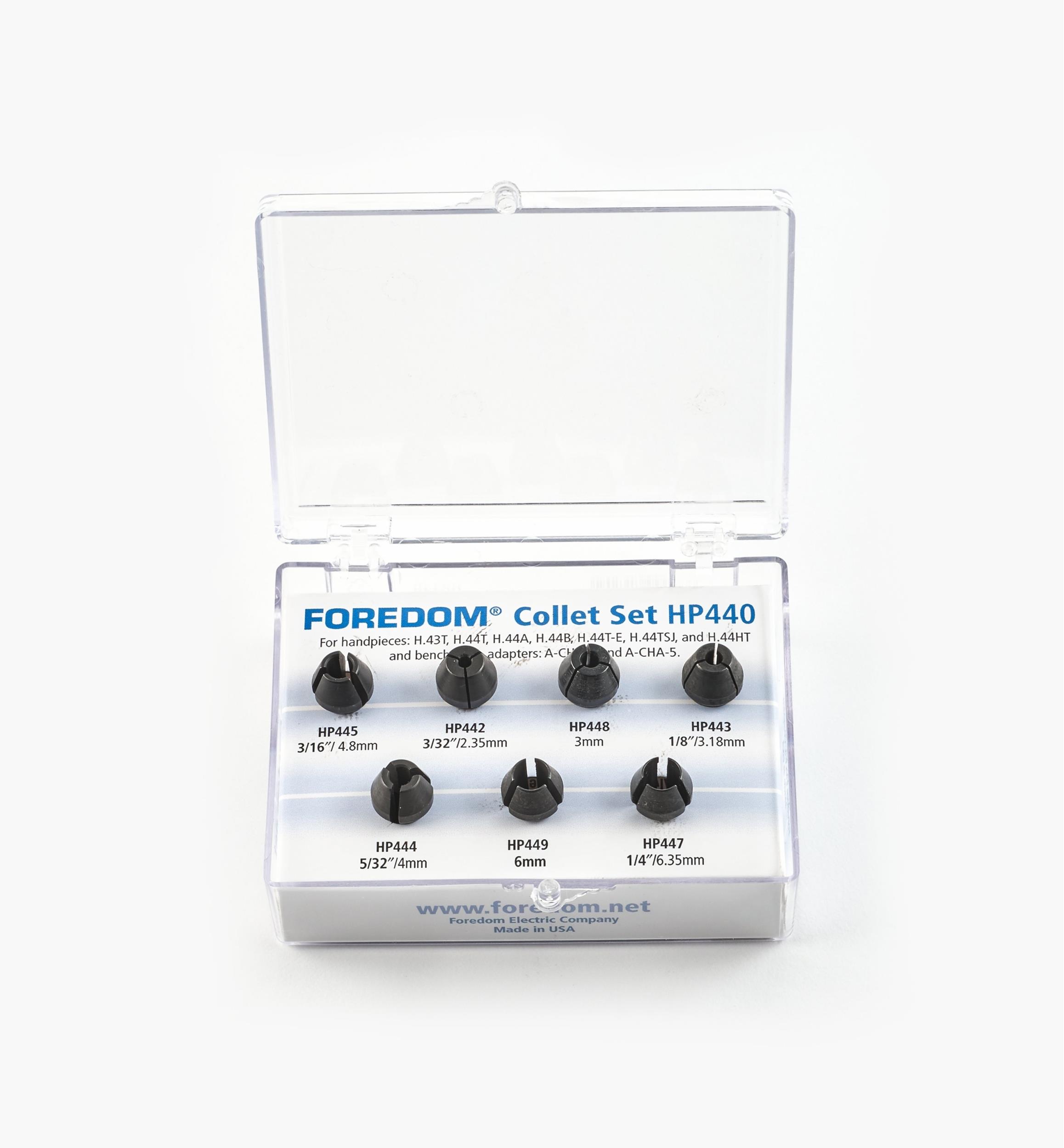 7-Pc. Collet Set for Foredom #44T Handpiece