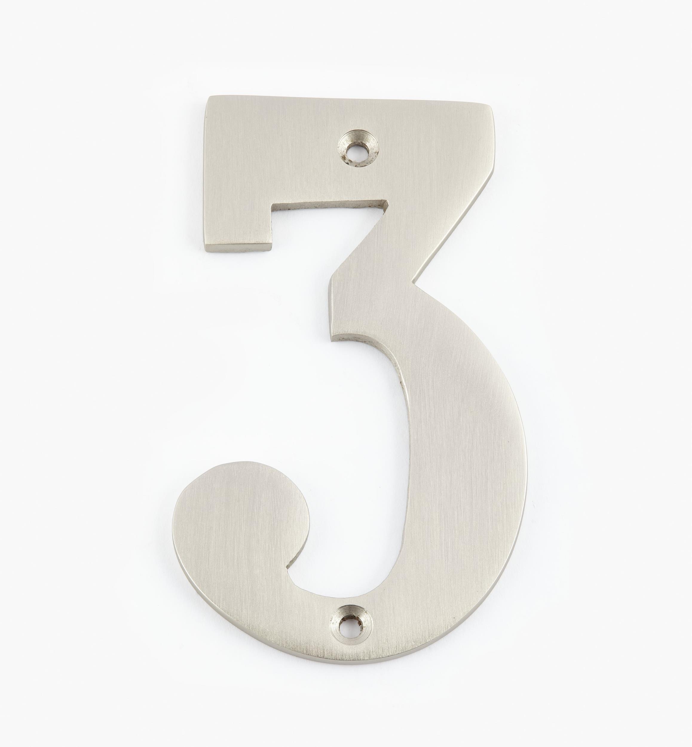 Standard Cast Brass House Numbers