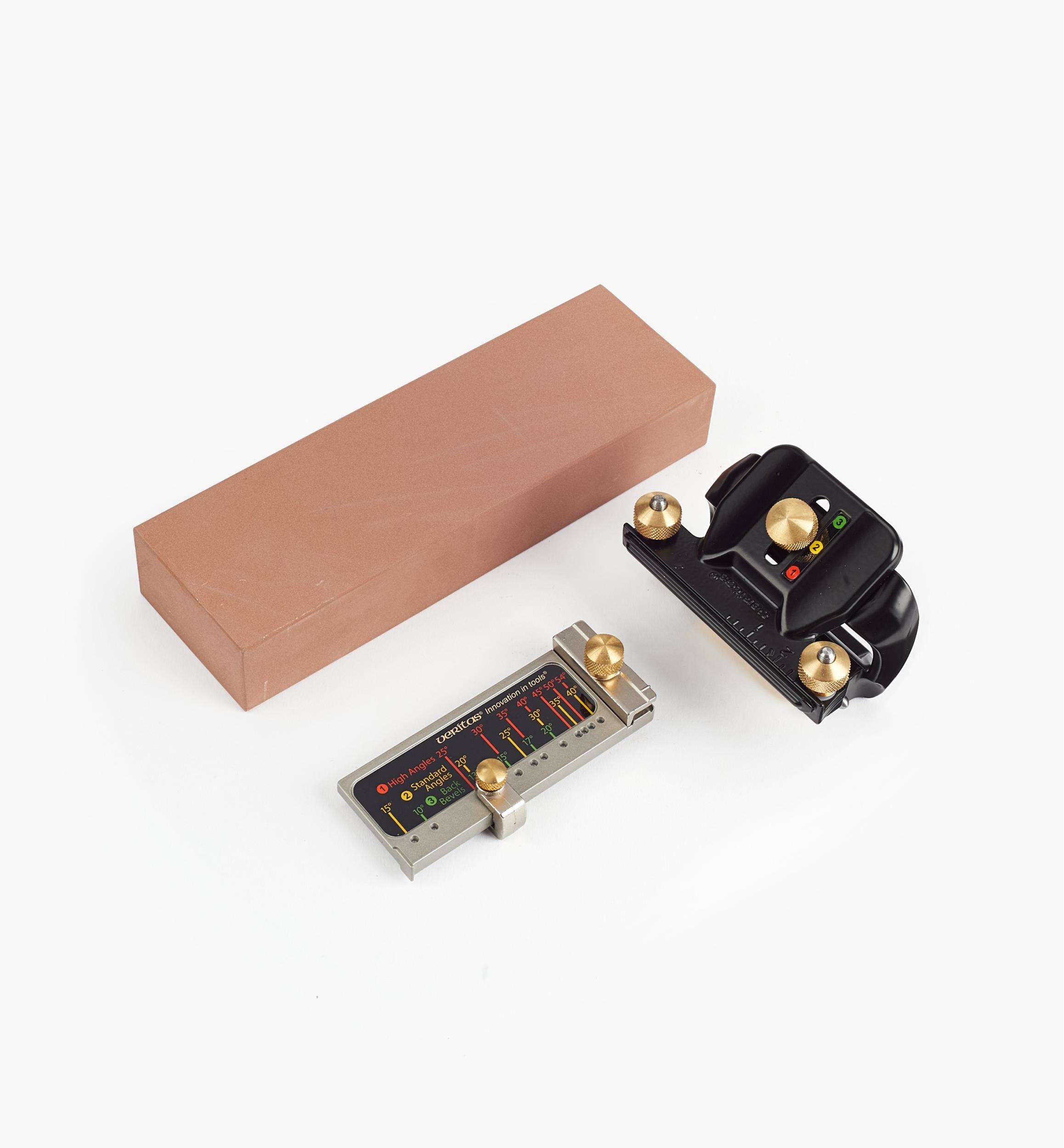 Ensembles d’affûtage pour ébénistes avec guide Mk.II et pierre