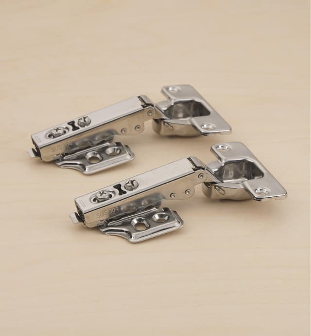 image of Stainless-Steel Euro-Style Cup 105° Overlay Hinges