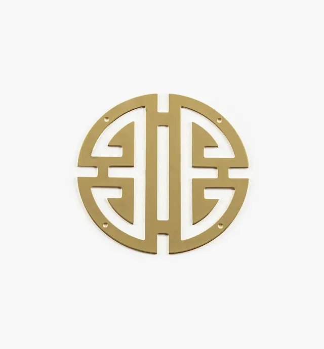 image of Tansu Brass Decorative Plate