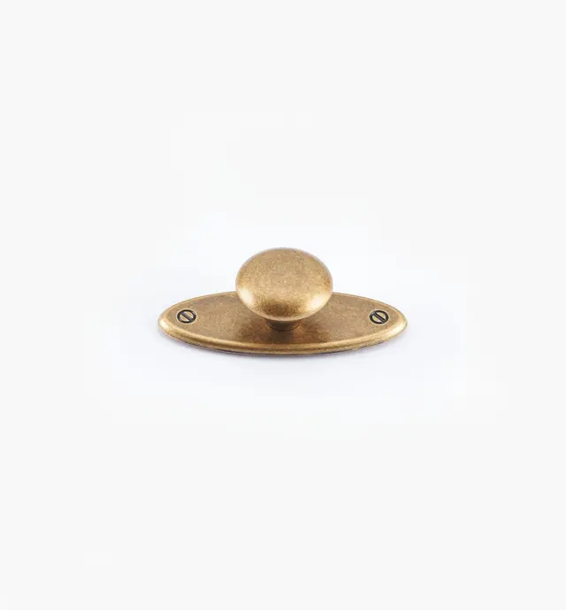 image of Bouton sur platine ovale