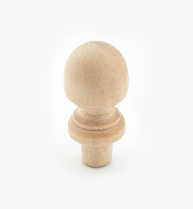 image of Hardwood Acorn Finial
