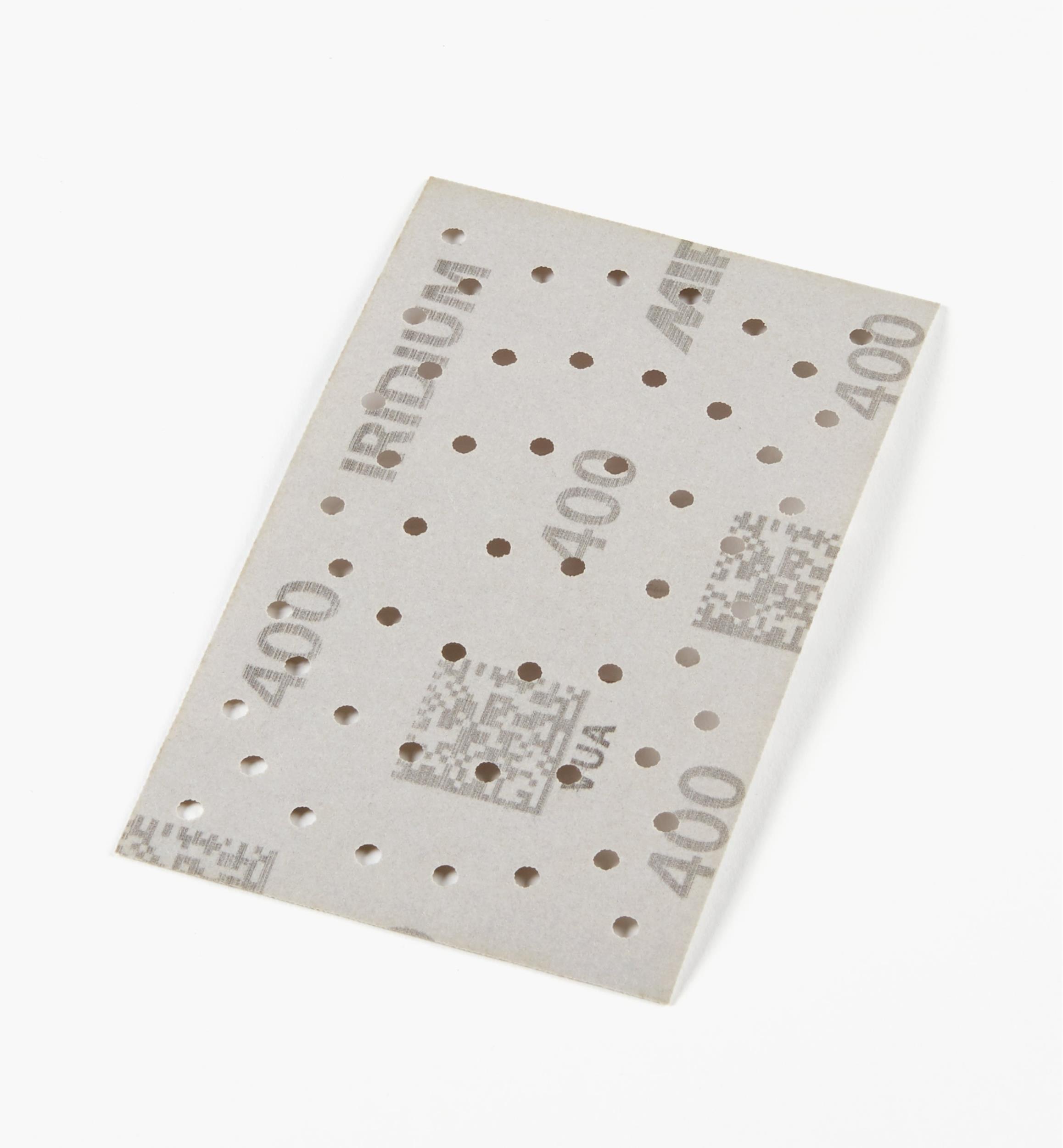 Mirka Iridium 3" × 5" 54-Hole Grip Sheets