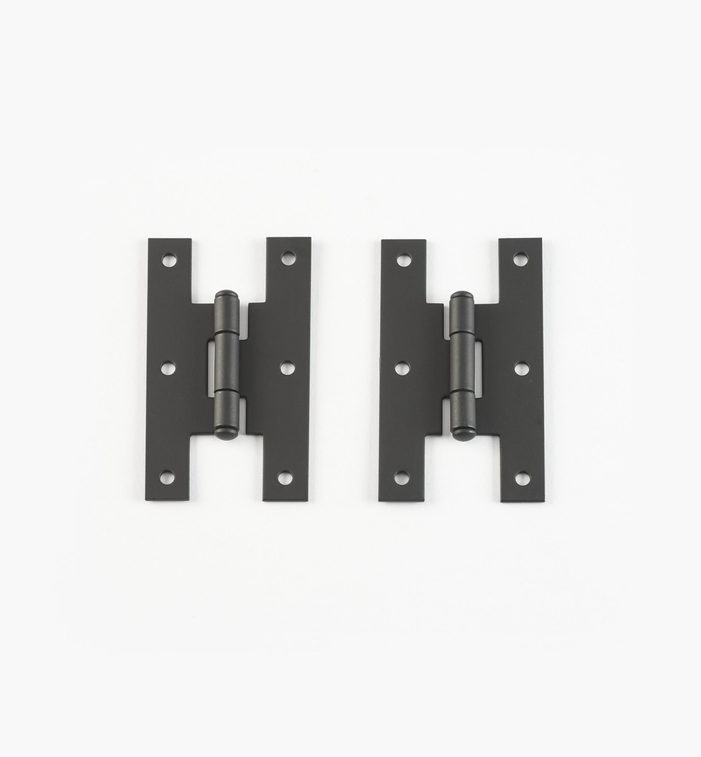 “Forged Iron” Smooth H-Hinges