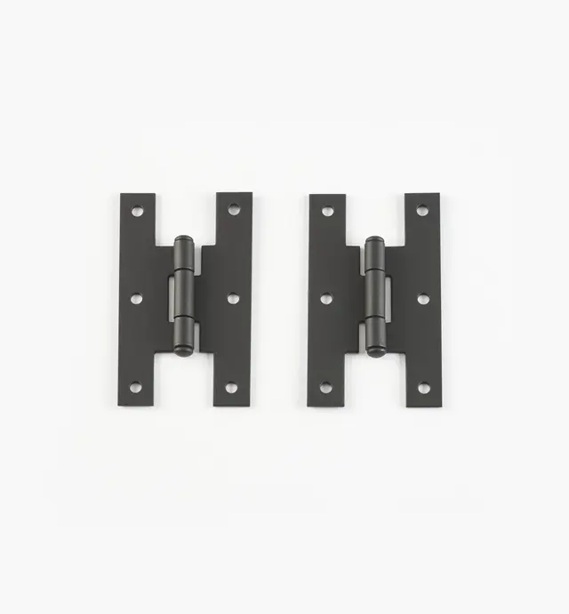 image of “Forged Iron” Smooth H-Hinges