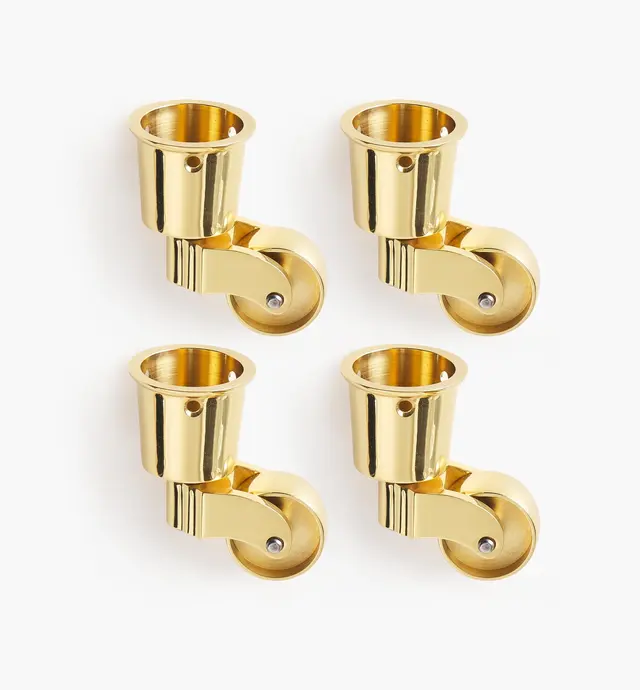 image of Round Brass Cup Casters