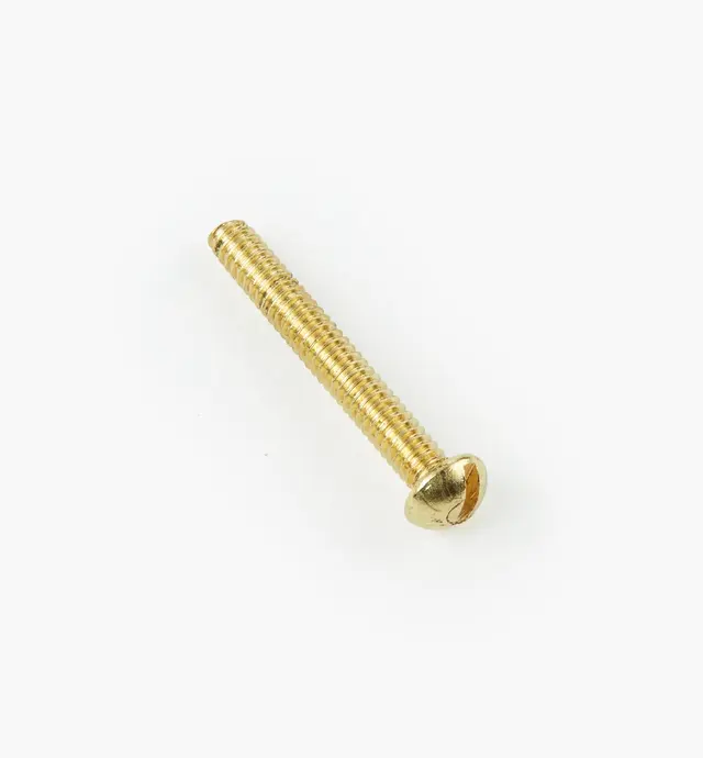 image of Round-Head Slot Brass Machine Screws