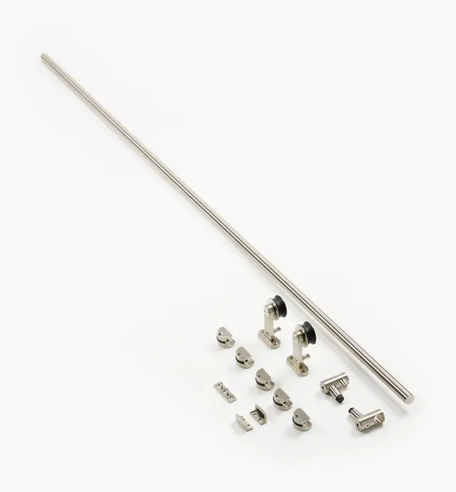 image of Stainless-Steel Barn-Style Door Hardware