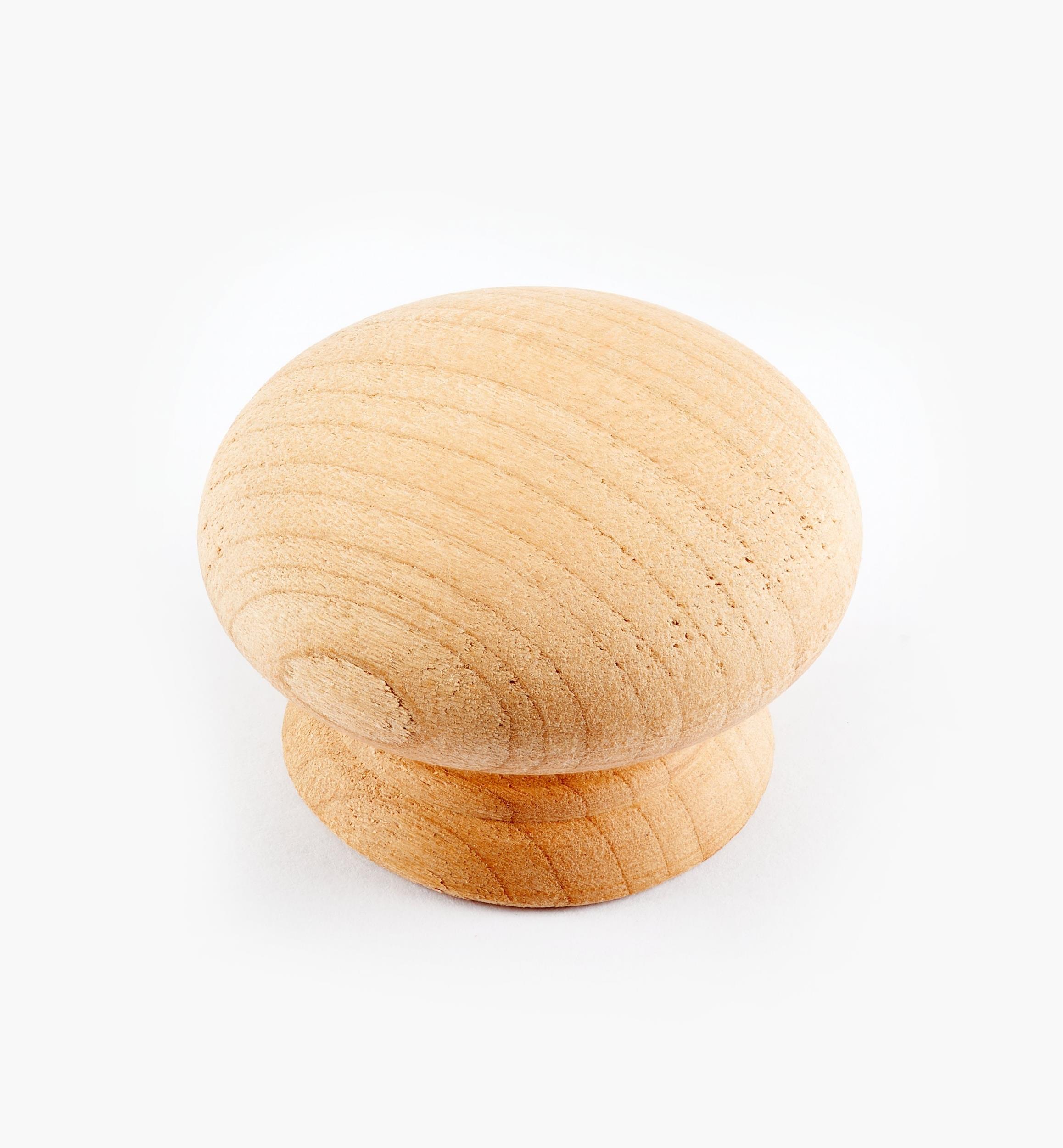 Bouton en bois brut