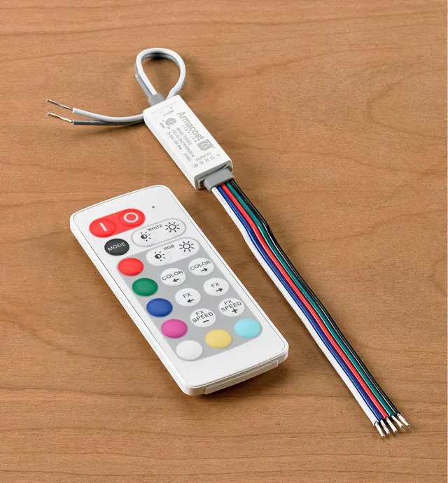 image of Slimline Controller for RGB+W LED Tape Lights