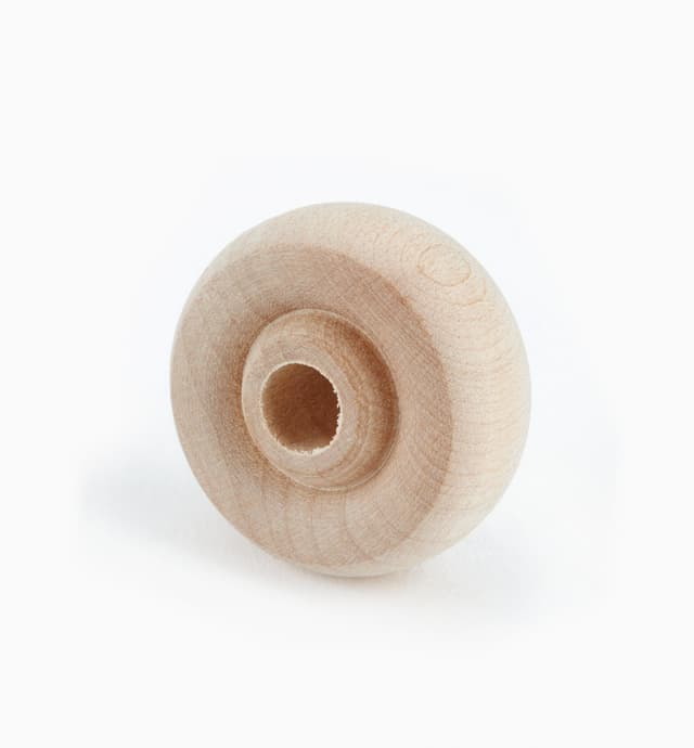 image of Thick Round Wooden Wheels for Toy Vehicles