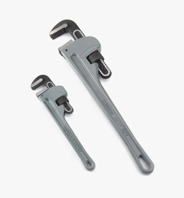 image of Set of 2 Aluminum Pipe Wrenches