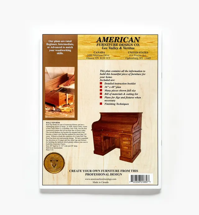 image of Roll Top Desk Plan