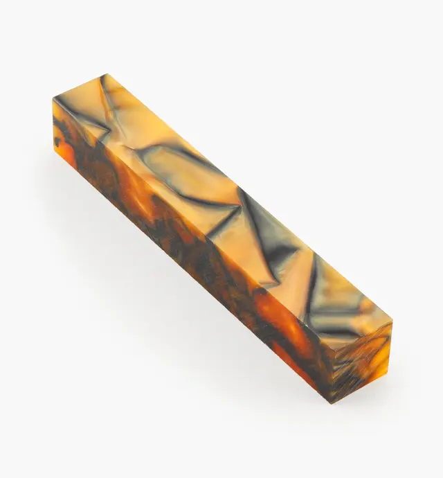 image of Bronze & Black Acrylic Acetate Pen Blank