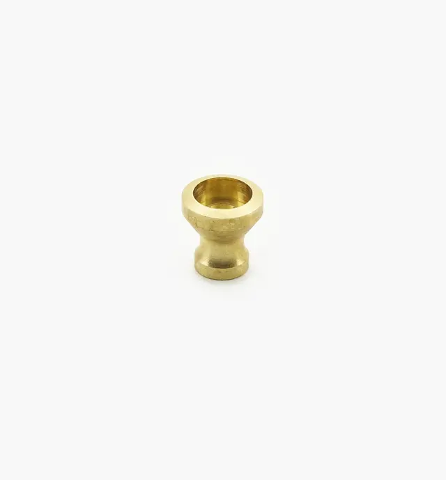 image of Veritas Smooth-Rimmed Brass Insert Knobs