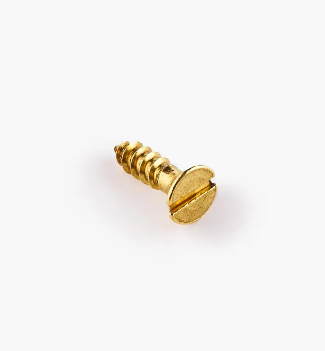 image of 1/2" #6 Flat-Head Brass Screws