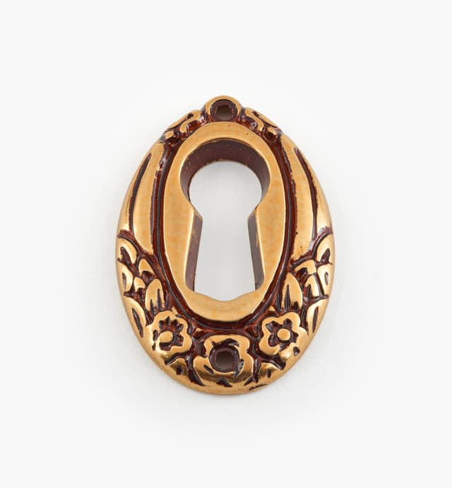 image of Bronze Patina Keyhole Escutcheon