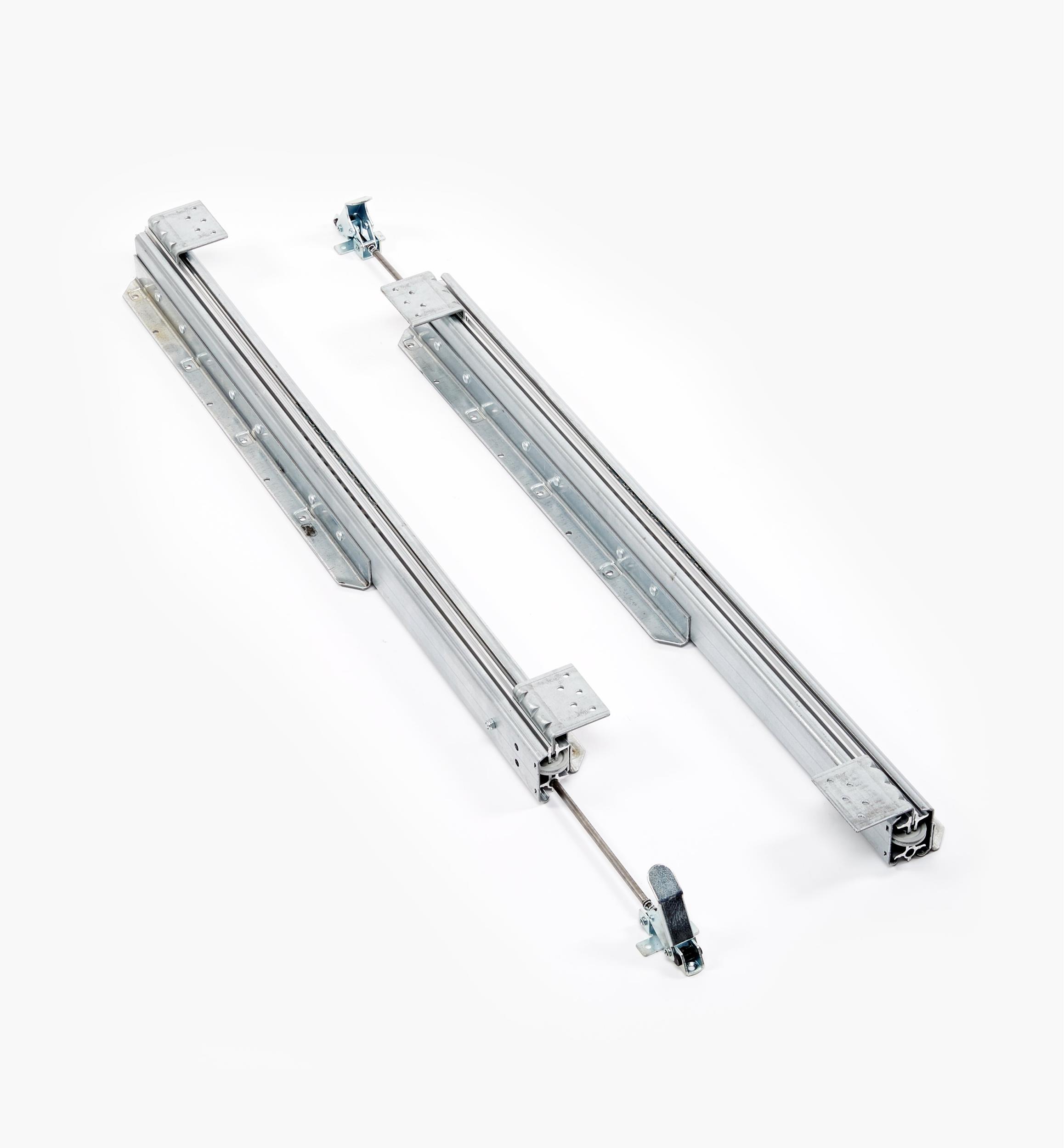 Coulisses de table à montage par le dessous