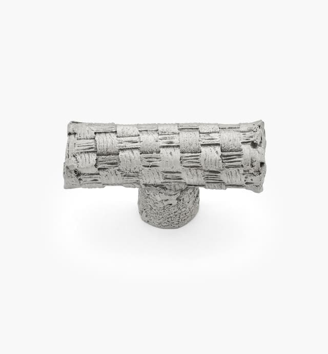 image of Pewter Basket Weave Knob