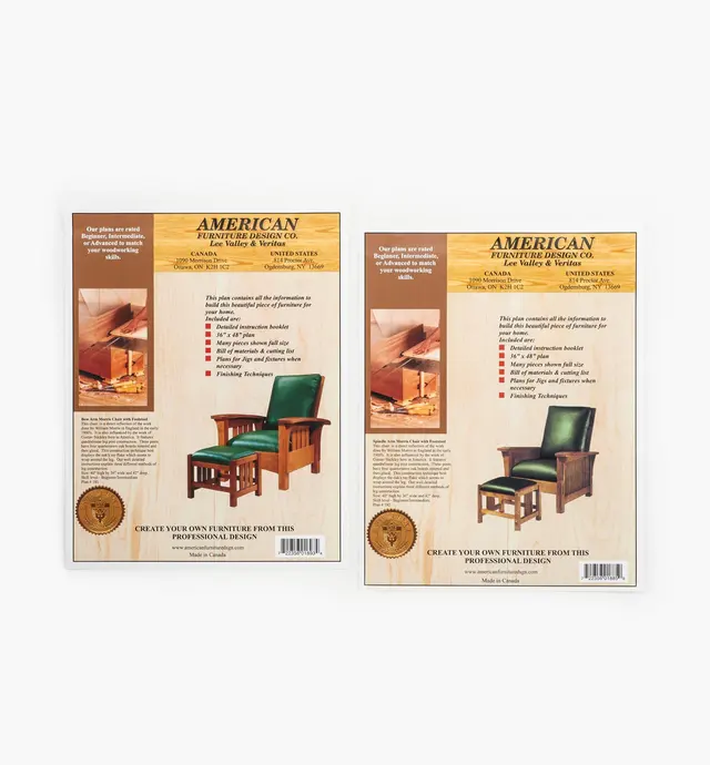 image of Morris Chair & Footstool Plans Combo