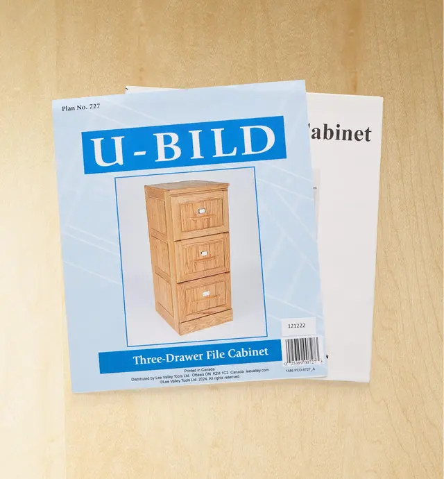 image of Three-Drawer File Cabinet Plan