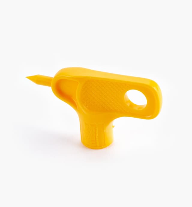 image of Yellow Key Hole Punch for Drip and Low-Flow Irrigation Systems