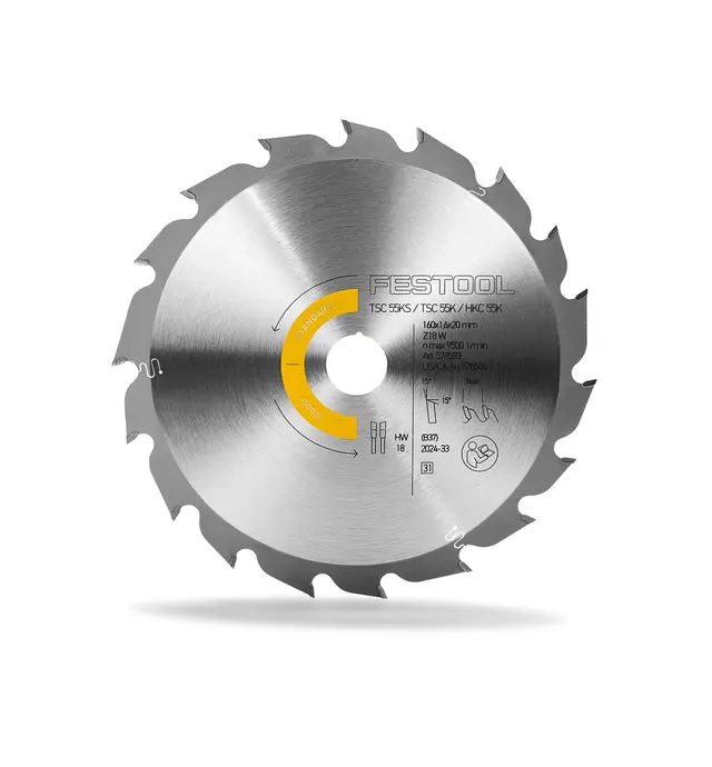 image of Festool Saw Blade HW 160x1,6x20 W18 WOOD STANDARD