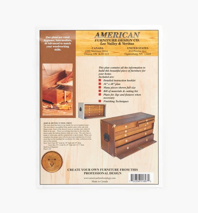 image of John B. Hetzel's Tool Chest Plan