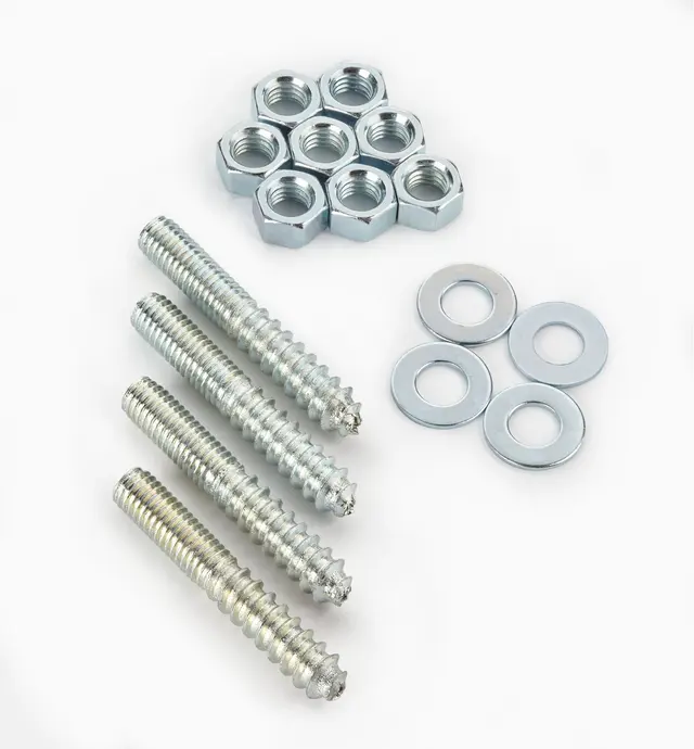 image of Boulons-vis et écrous pour ferrures de table robustes