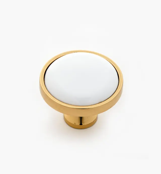 image of Belwith Solid Brass Round Knob