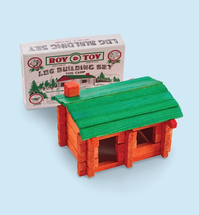 image of 37-Pc. Log Building Set