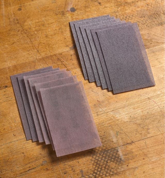 image of 12-Pc. Sample Pack of Mirka Abranet Ace 3" × 5" Grip Sheets