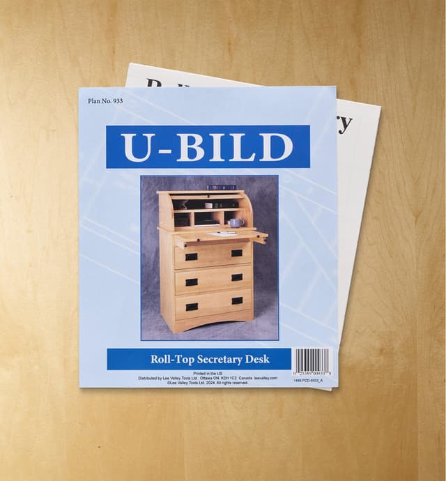 image of Roll-Top Secretary Desk Plan