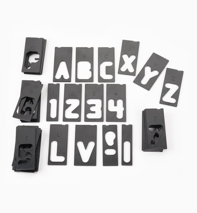 image of Extra Letter Sets for Router Letter Template Set