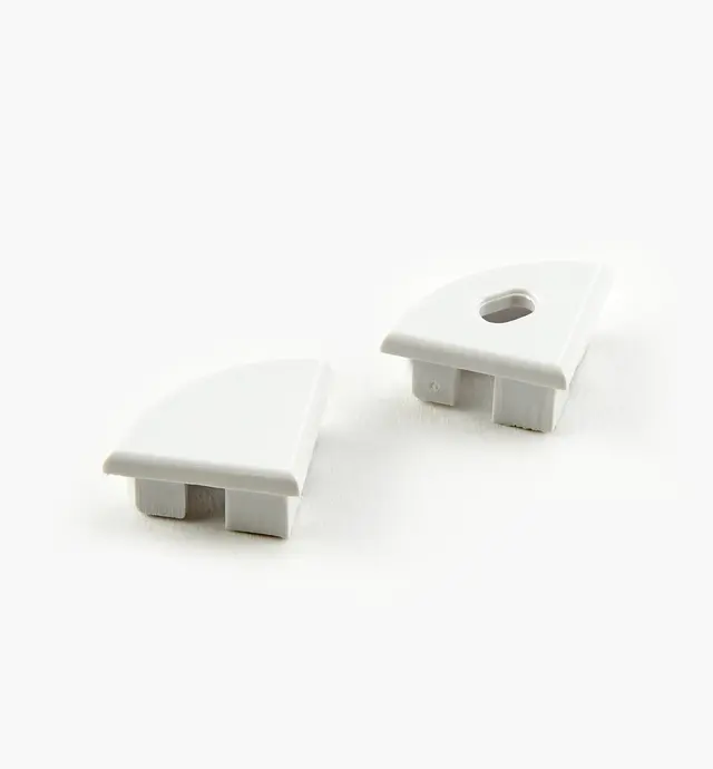 image of End Caps for Corner-Mount LED Tape Lighting Channels