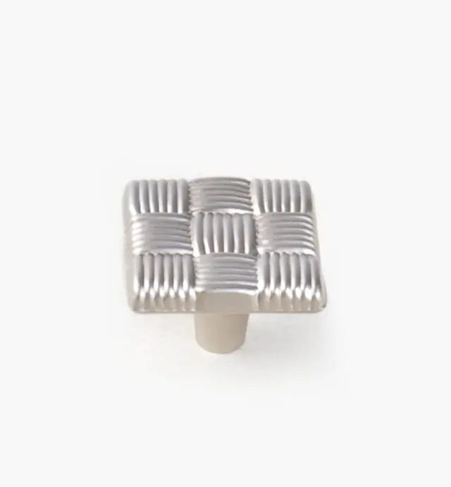 image of Tapestry Square-Weave Cabinet Knob
